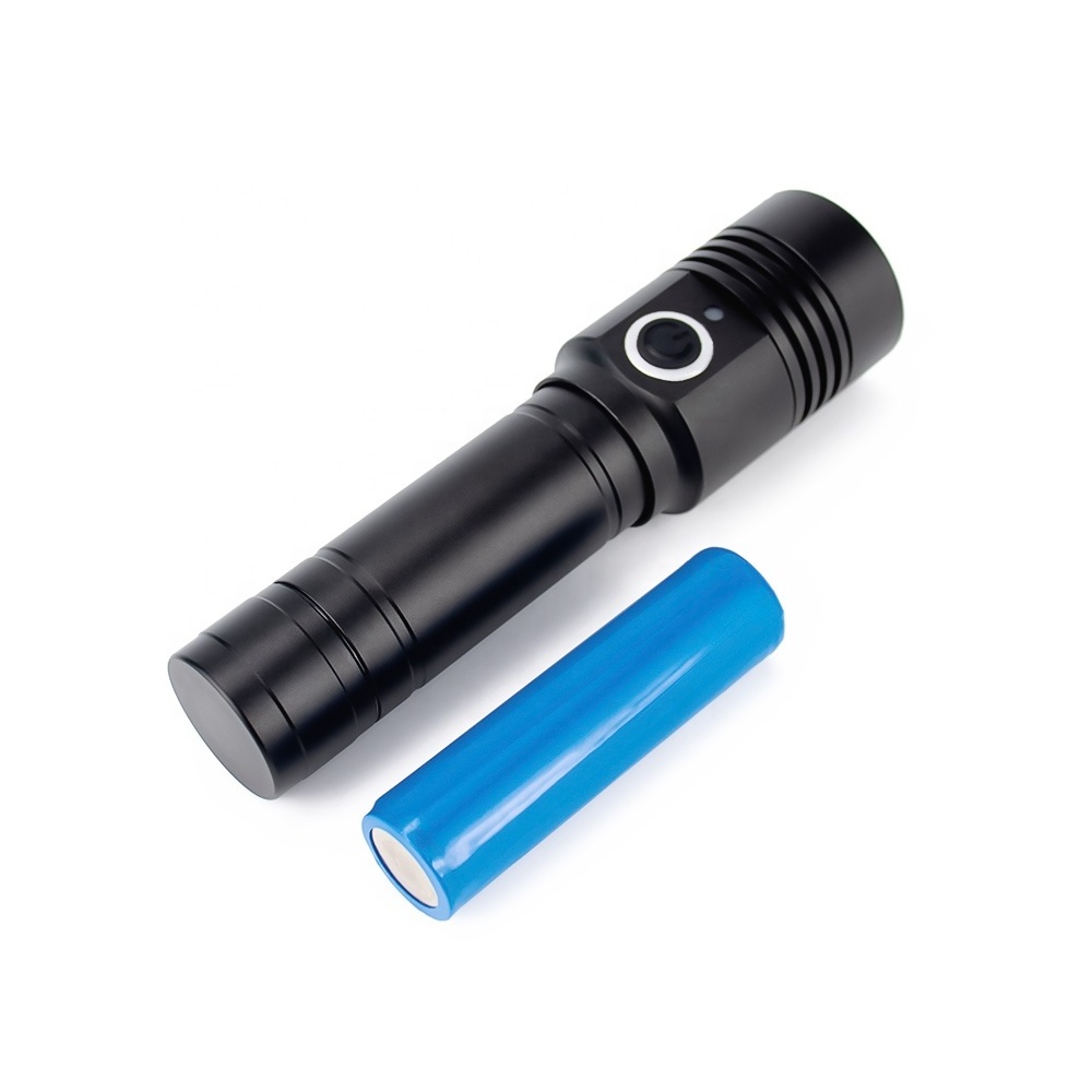 UVA UVC 270nm 395nm Dual Sources Aluminum Mini Torch Black Light Rechargeable UV Flashlight