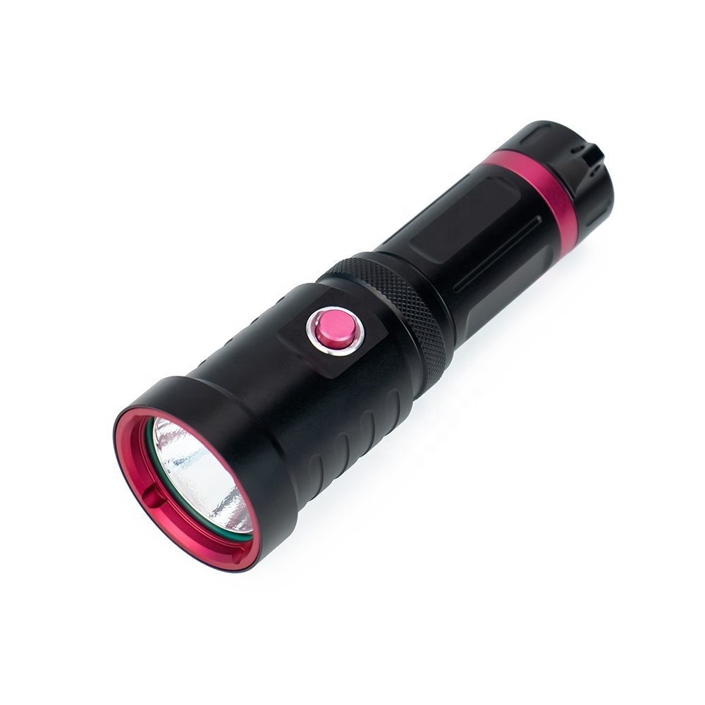 New arrival high power led outdoor rescue camping flashlight professional waterproof diving flashlight torch