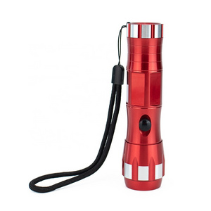 1W Dry Battery Aluminum Torch Light Portable LED Flashlight with Emergency Handle for Outdoor Use