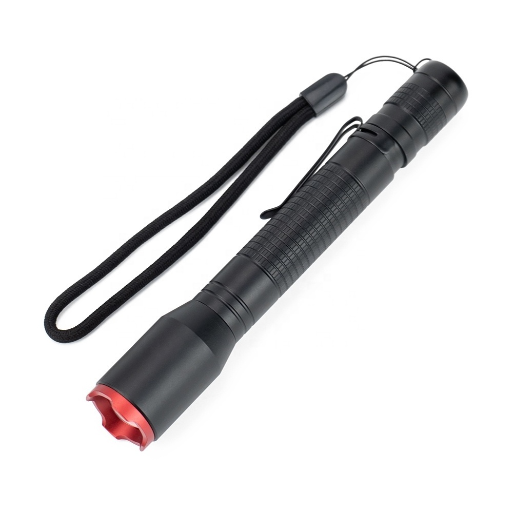 Factory wholesale mini compact torch 2xAA dry battery high brightness zoom led ultra portable small flashlight