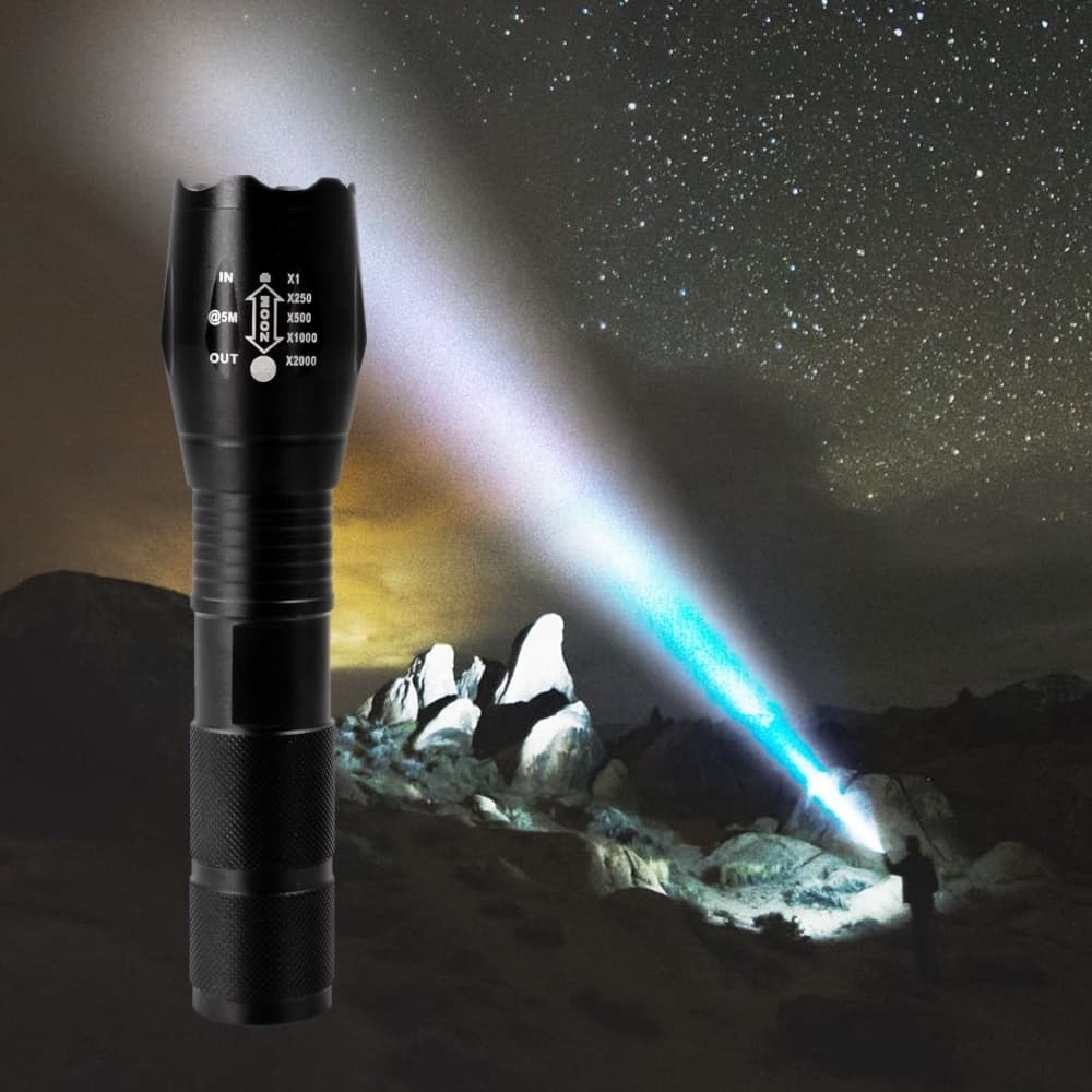 New style torch high lumens focusing aluminium alloy T6 tactical adjustable rechargeable led flashlight