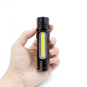 Strong Magnetic Rechargeable Waterproof Multifunction Torch Light T6 COB Side Floodlight USB Charging Outdoor Flashlight