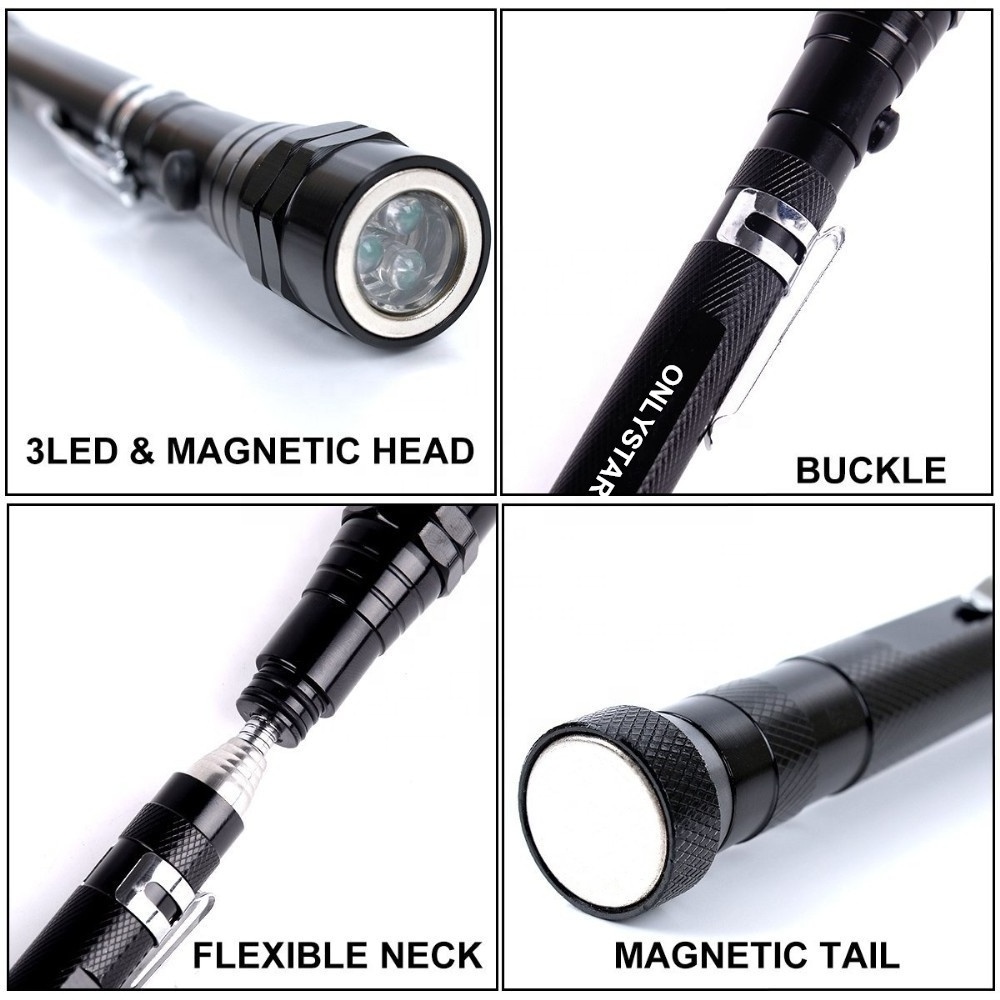 Aluminum multifunctional flashlights  powerful led flashlight tactic pen light 1km hand magnetism torch light