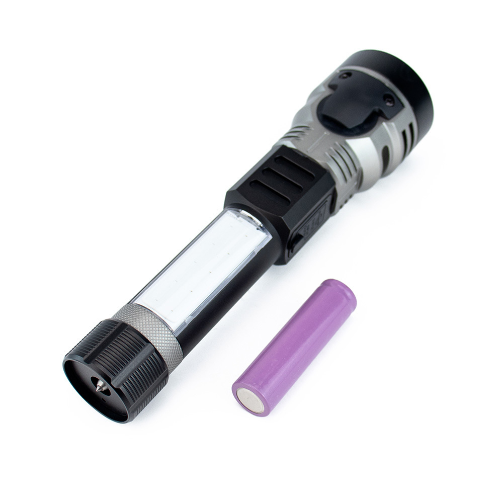 Multifunction magnet flash light aluminum torch with alarm sound safety hammer belt cutter led emergency flashlight