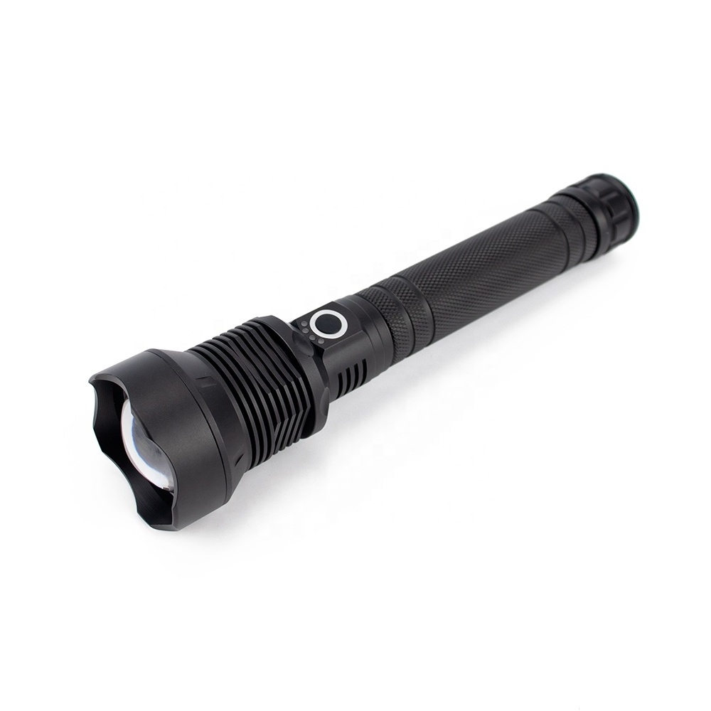 Factory direct sales Zoomable XHP70 led Super Bright USB Rechargeable led hunting flashlight for camping hiking