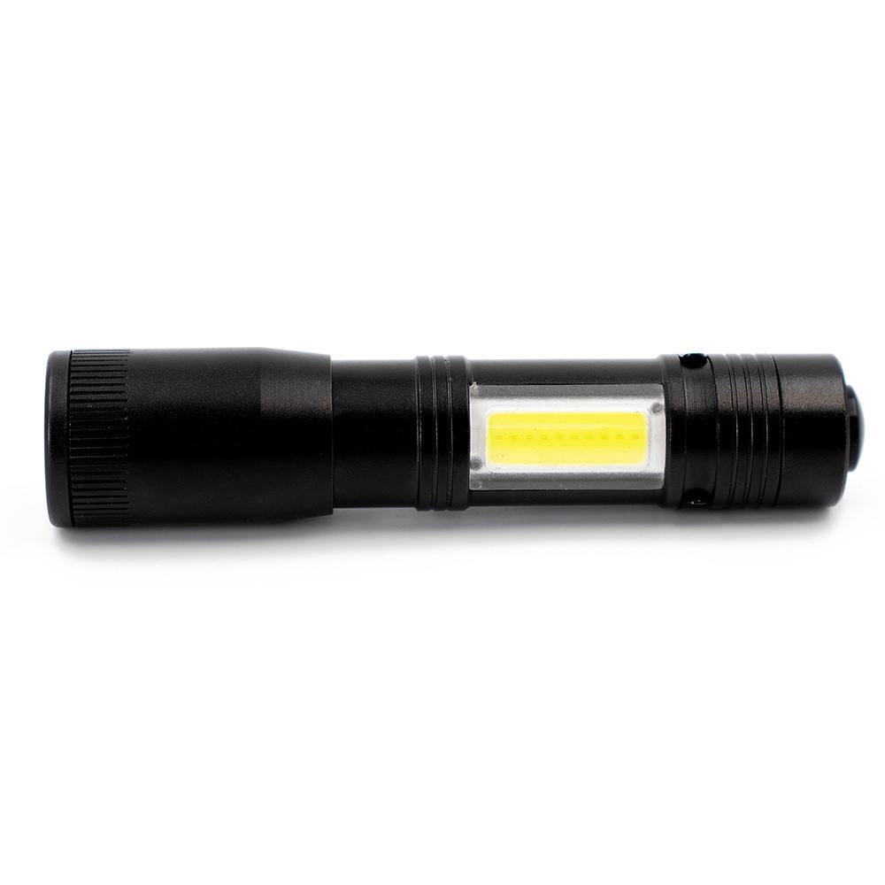 Mini Aluminum Led Pocket Torch COB XPE LED Penlight with Strobe Extend Flashlight