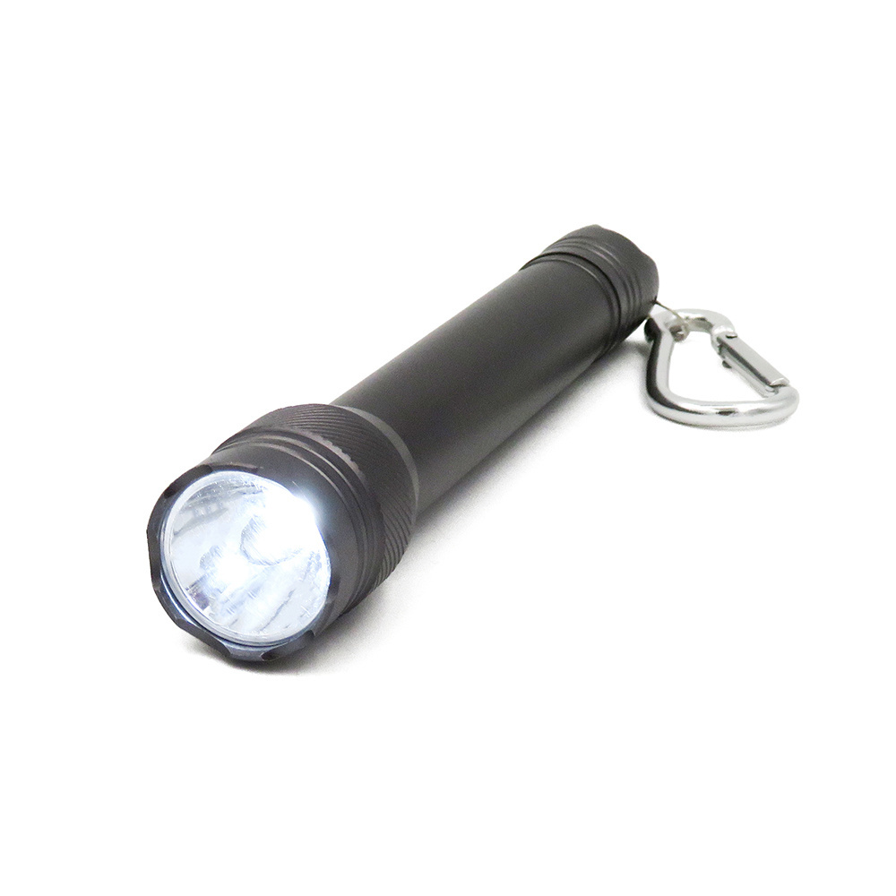 Promotion Durable AA Battery Power Pen Design Aluminum Small Portable Torch High Power 3W LED Flashlight with Keyrings