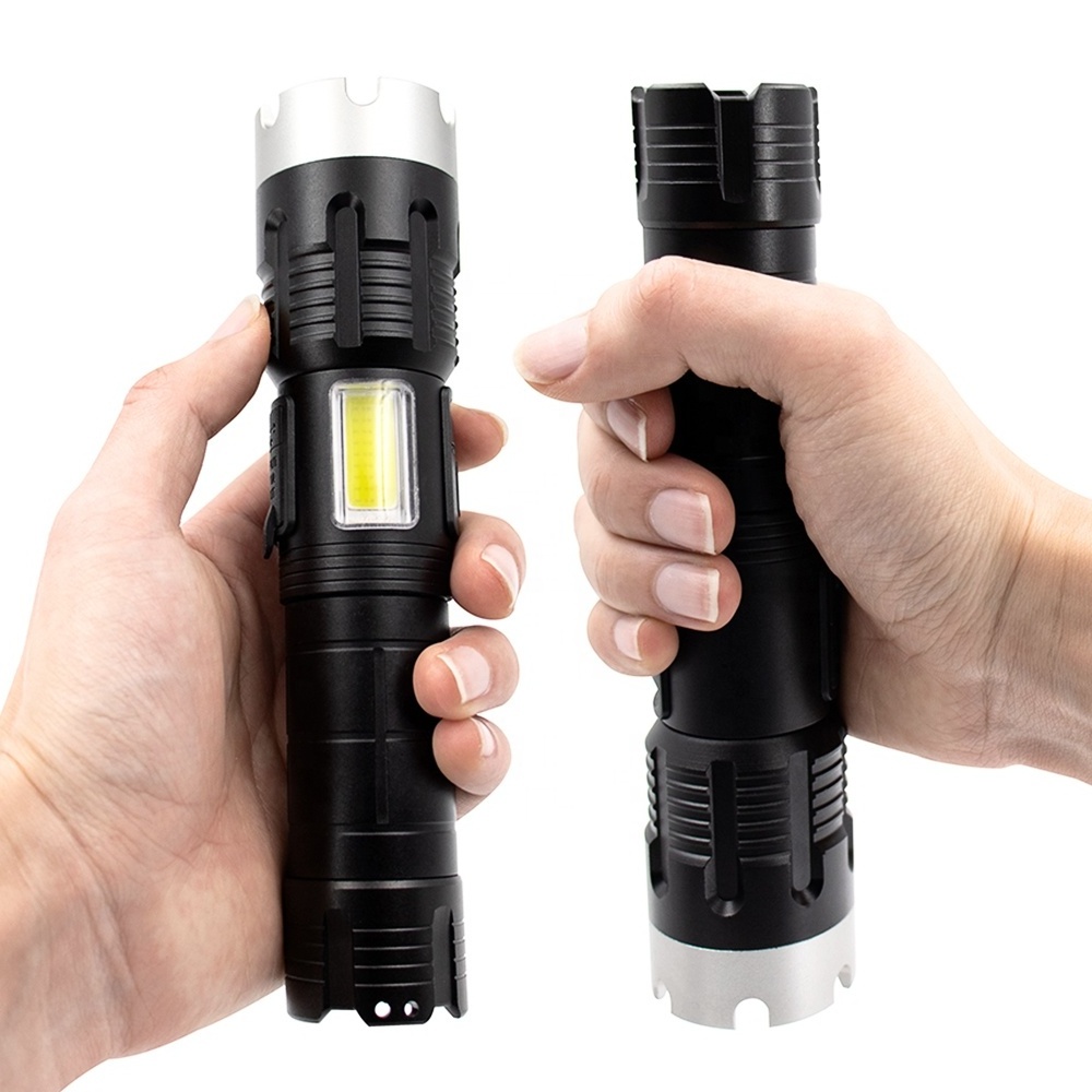 Highlight XHP70 Adjust Focus Zoom Torch Powerful Magnetic USB Rechargeable Tactical Flashlight