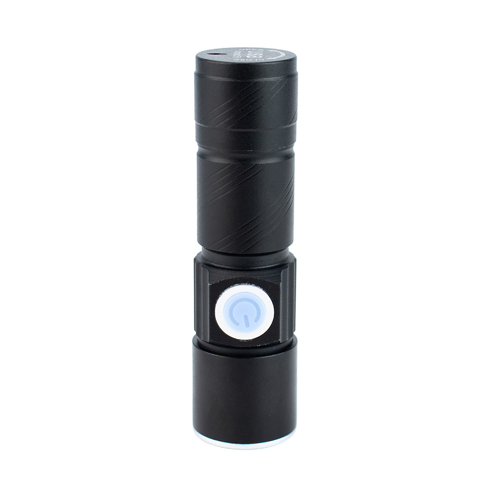 NEW Novel USB direct charging led torch built in 400mAh 14500 battery aluminum XPE led flashlight