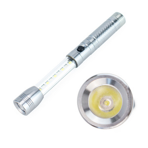 custom logo color aluminum 9SMD 1W LED most powerful AA dry battery powered led torch flashlight