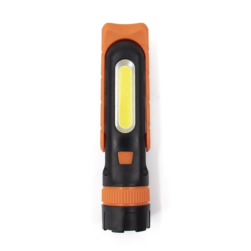 High Power Long Range Lighting ABS 270 degree rotary Stand Tail Magnet Portable LED Flashlight