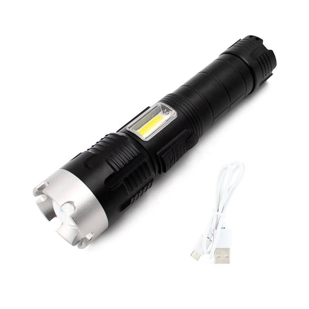 Highlight XHP70 Adjust Focus Zoom Torch Powerful Magnetic USB Rechargeable Tactical Flashlight