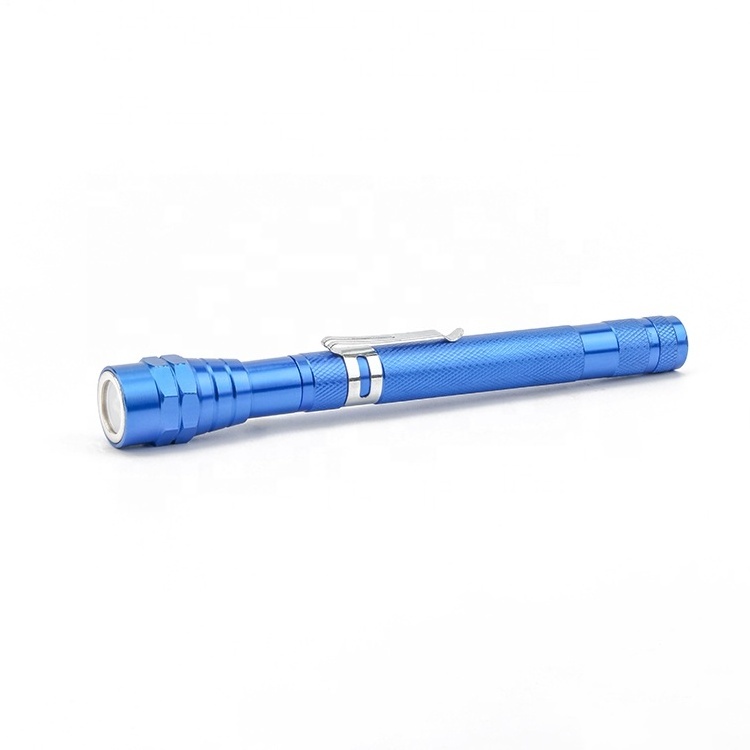 3 LED Magnetic Flexible Portable Magnetism Flashlight Telescopic Pick Up Tool Torch