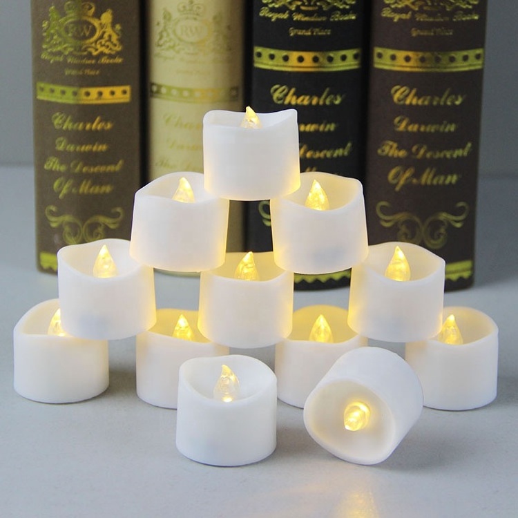 Home Decoration Wedding Battery Operated Flickering Votive Electronic Tea Lights LED Flameless Candles with Remote Control