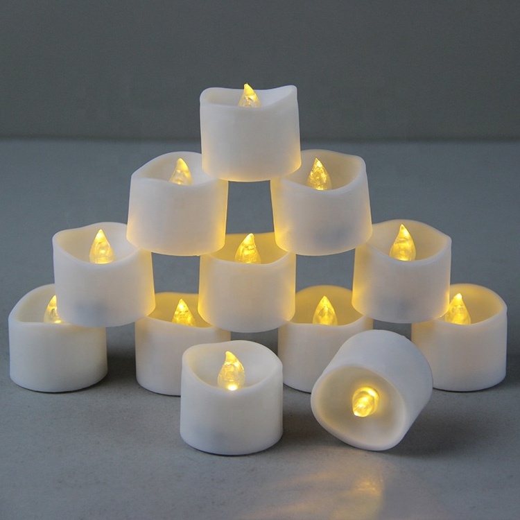 12 Pack Remote Control Votive LED Tea Lights Candles Battery Operated Electric Fake Flameless Candles For Wedding Home Christmas