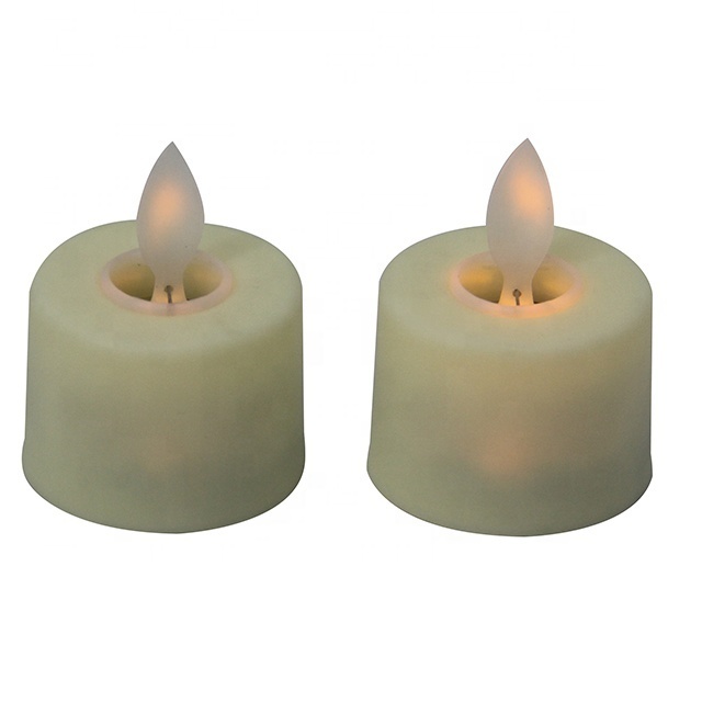 Wedding Decoration Battery Operated Warm White Flickering Flameless Set Of 6 Flicker Moving Led Tealight Candle