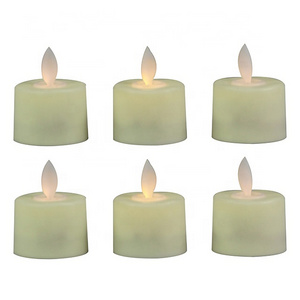 Wholesale votive battery operated plastic flameless religious small mini led tea light candles with moving flame