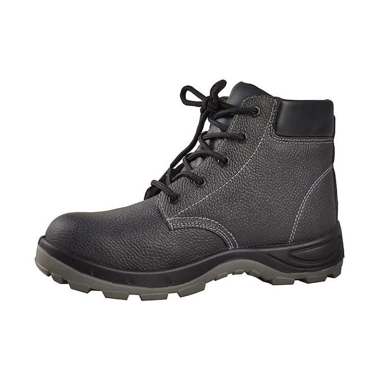 High top genuine leather mens work safety shoes mens work boots steel toe work boots mens