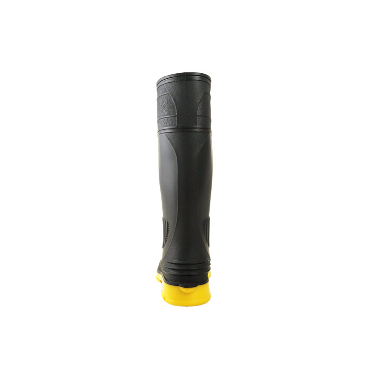 Wholesale cheap wellies steel toe anti piercing industrial rubber boots pvc rain boots men rubber rain boots