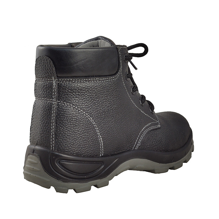 Wholesale steel toe black slip resistant hard work shoes s3 safety shoes waterproof safety boots