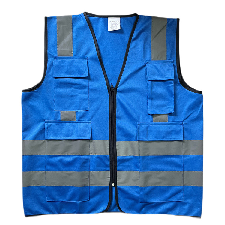 Engineer reflective strip multi-pockets reflective Hi-Vis safety vest for workers safety clothing