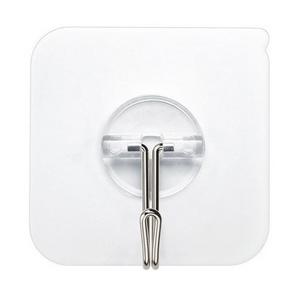 plastic stainless steel metal adhesive kitchen hanger hooks transparent gold hanger for coat towel home bathroom wall