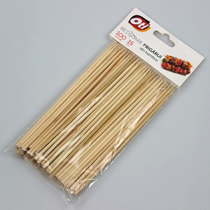 Biodegradable disposable Simple Style Design Natural Environmental Protection Skewer 150mm Bamboo Stick for BBQ