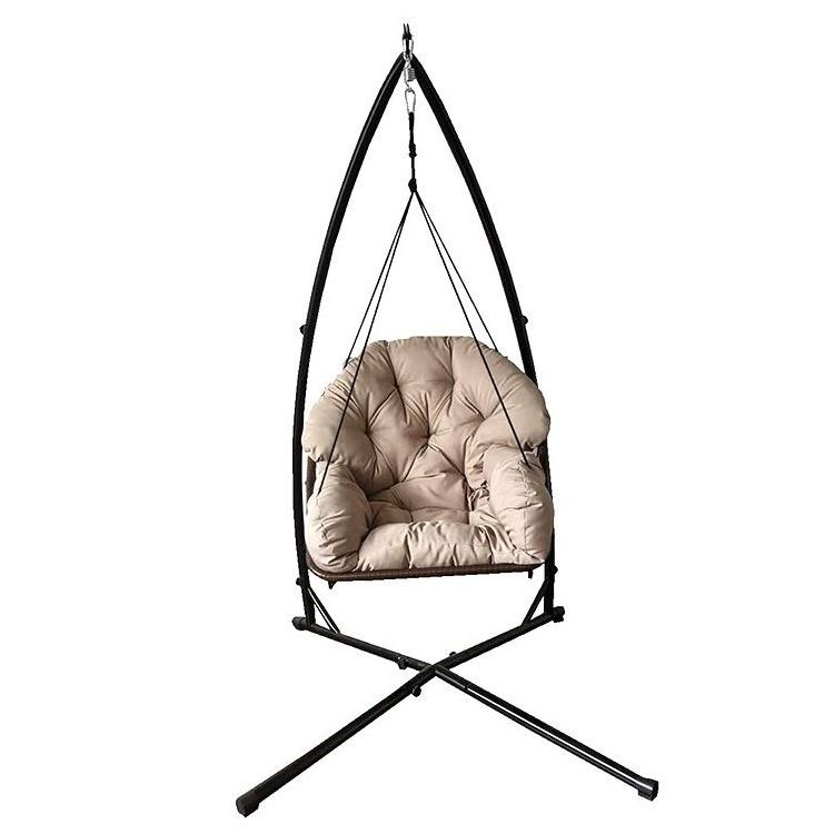 Rattan egg chair outdoor furniture seat swing chair wicker rope hanging chair with  cushion