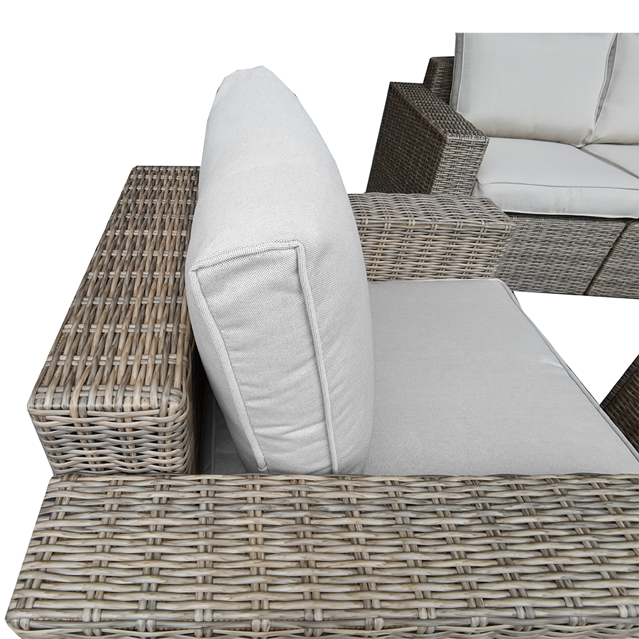 All Weather Luxury Wicker Rattan Garden Sofa Set Knock down Style for Patio Hotel Park or Outdoor Furniture Poly Rattan