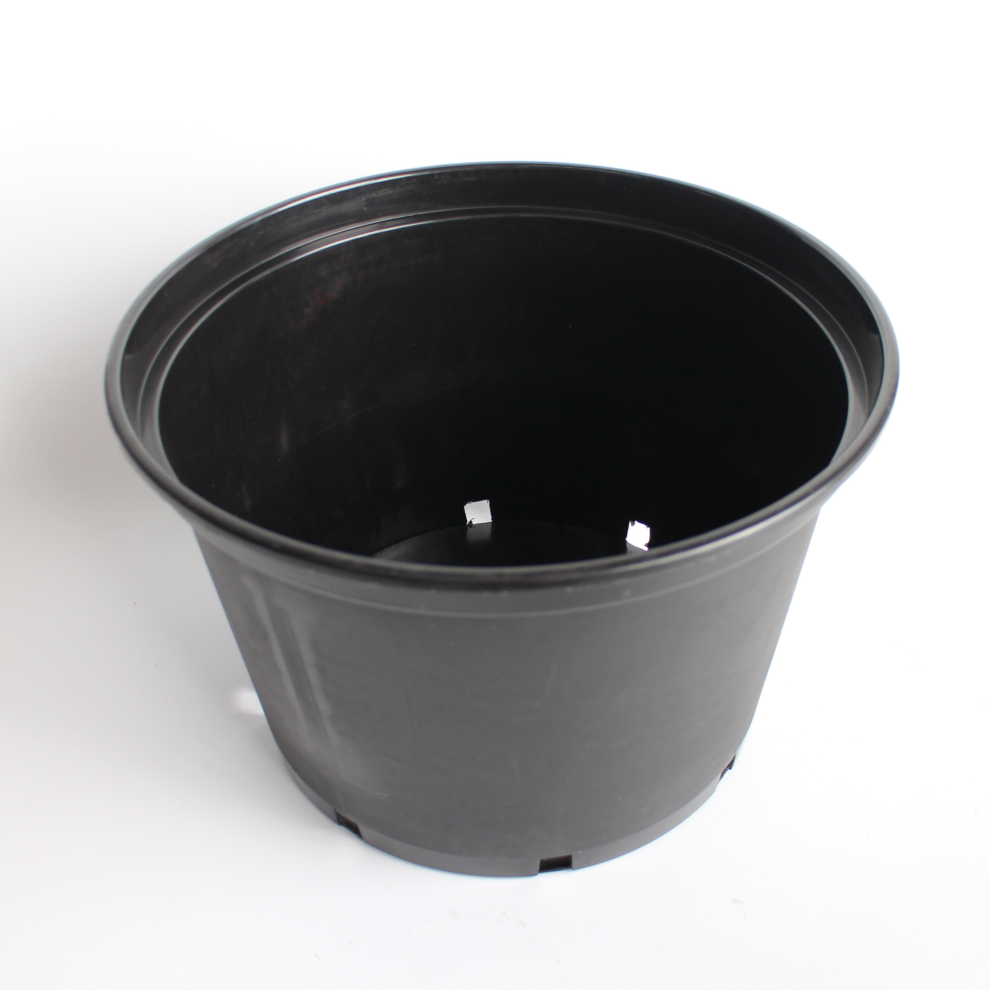 1 2 2.5 3 5 7 10 black gallon pot for nursery garden plastic planter flowerpot