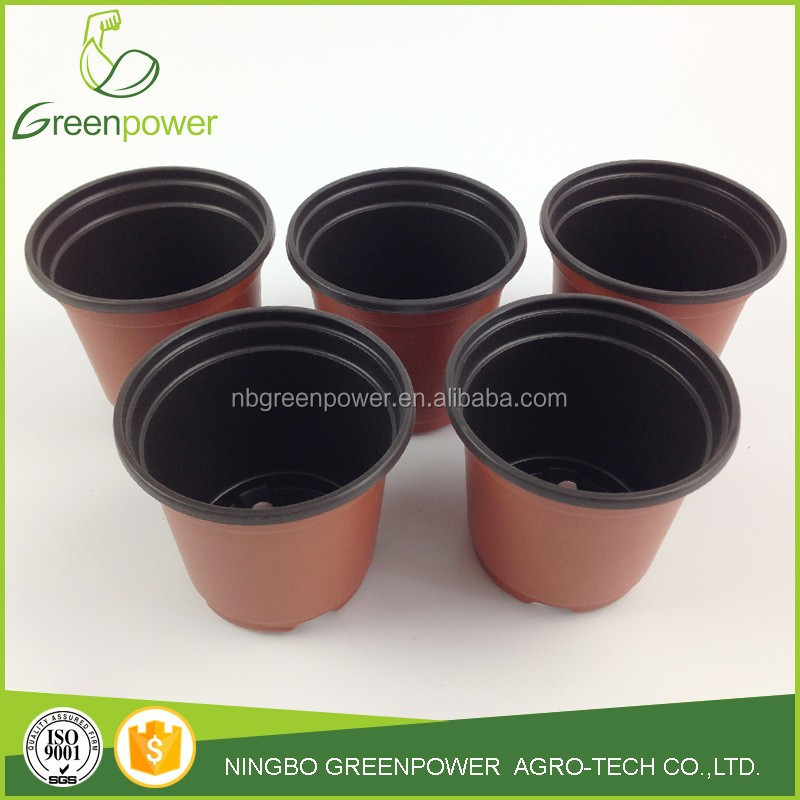 bulk plastic red flower pots