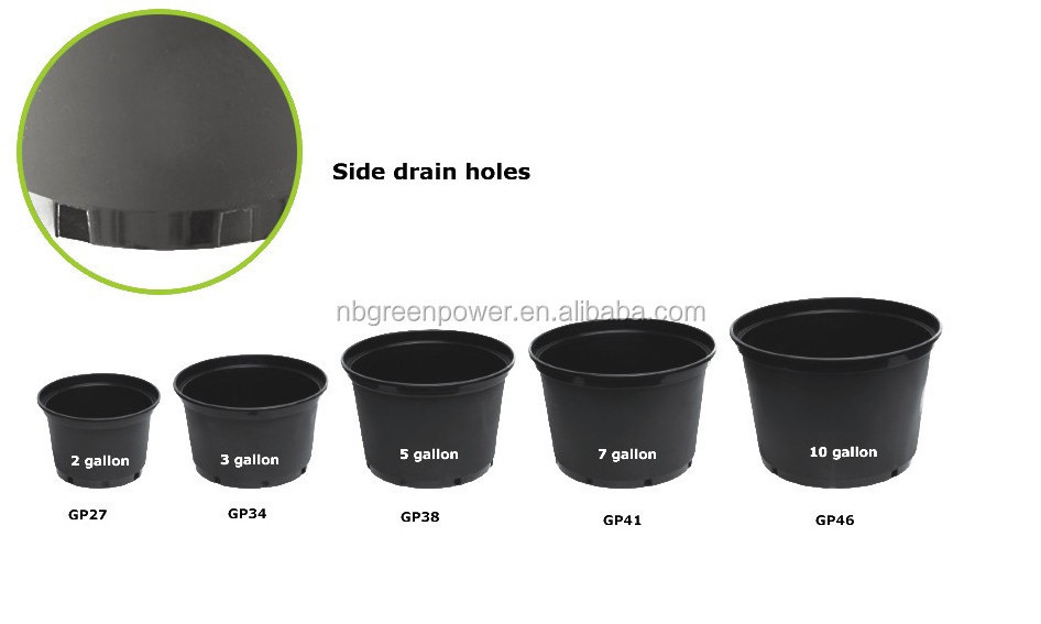 planter pot 1 2 2.5 3 5 7 10 Gallon black nursery flower pot,wholesale black planter, wholesale flowerpot