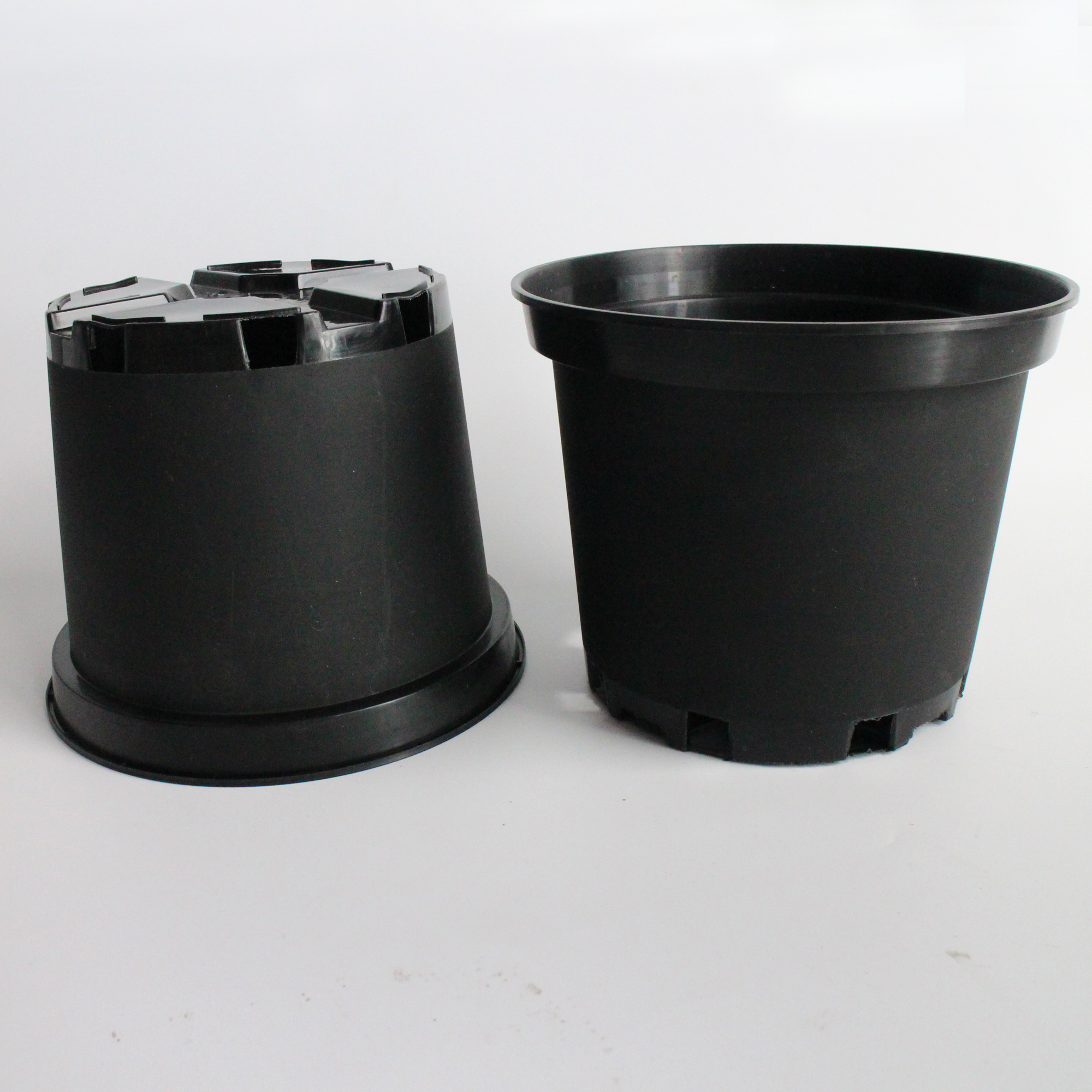 1 2 2.5 3 5 7 10 black gallon pot for nursery garden plastic planter flowerpot