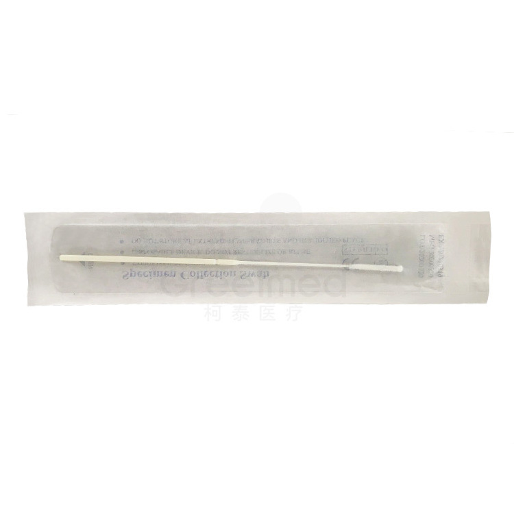 Medical cotton swab stick test kit flocked nasopharyngeal swab disposable sampling specimen collection throat oral nasal swab