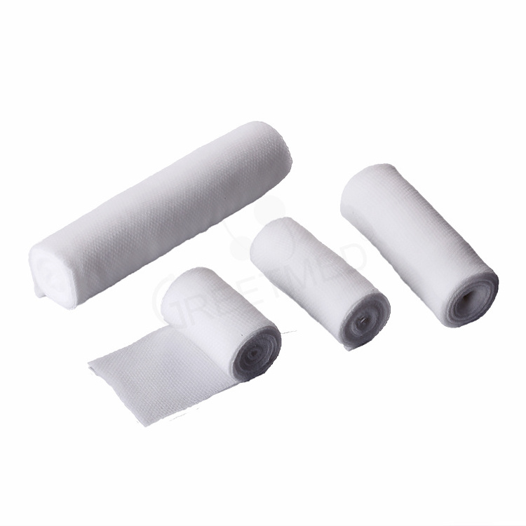 Fluffy gauze bandage sterilization absorbent surgical colored medical cotton gauze bandage roll