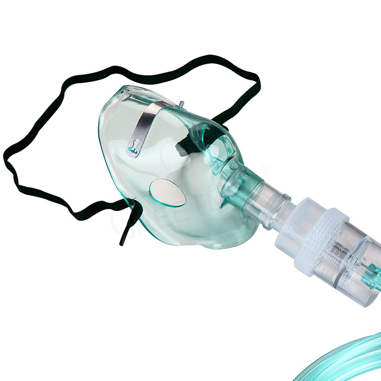 Greetmed Hospital Grade PVC Disposable Nebulizer Oxygen Mask With Oxygen Mask Strap