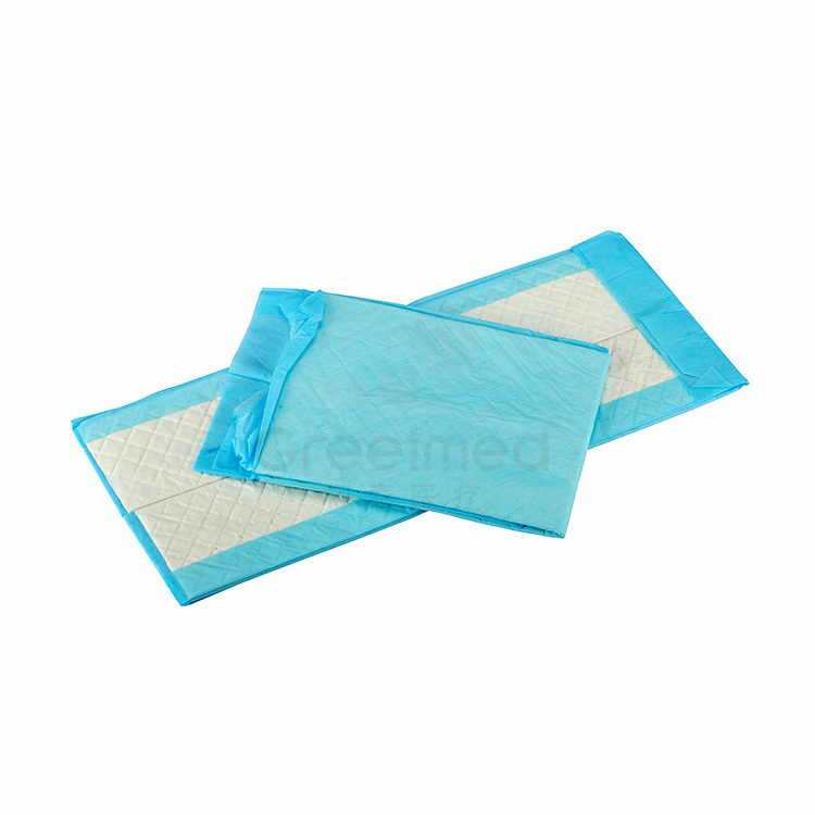 Bed underpad sheet disposable adult blue absorbent suzhou suning medical incontinence heavy absorbency underpads