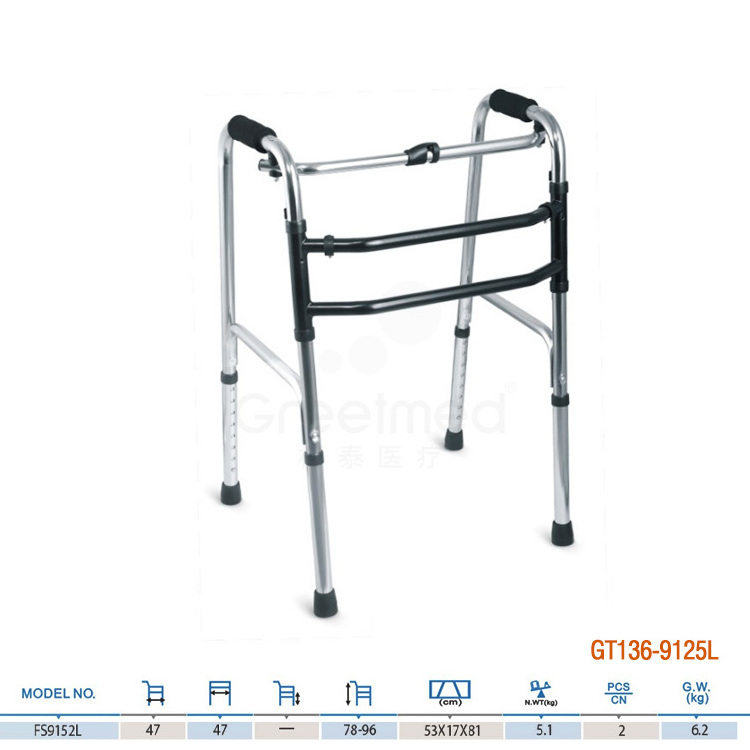 Walking folding disabled elderly old people adult walker for disabled