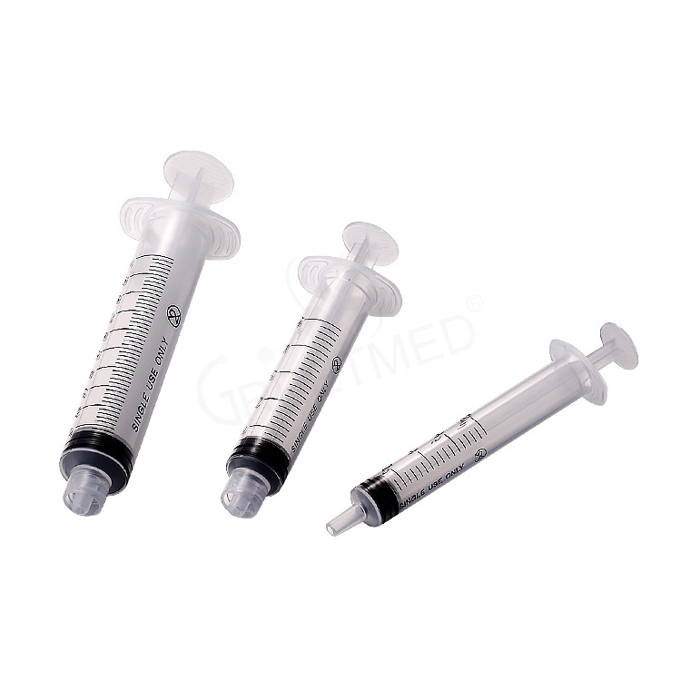 syringe 5ml lure lock syringe 2 ml disposable syringes with catheter tip