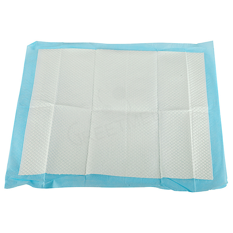 Bed underpad sheet disposable adult blue absorbent suzhou suning medical incontinence heavy absorbency underpads