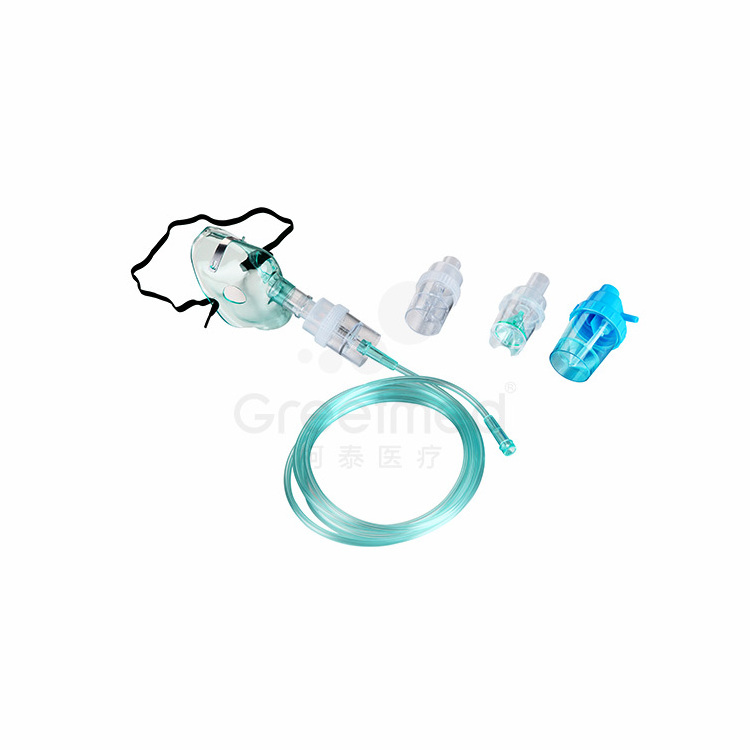 Greetmed Hospital Grade PVC Disposable Nebulizer Oxygen Mask With Oxygen Mask Strap