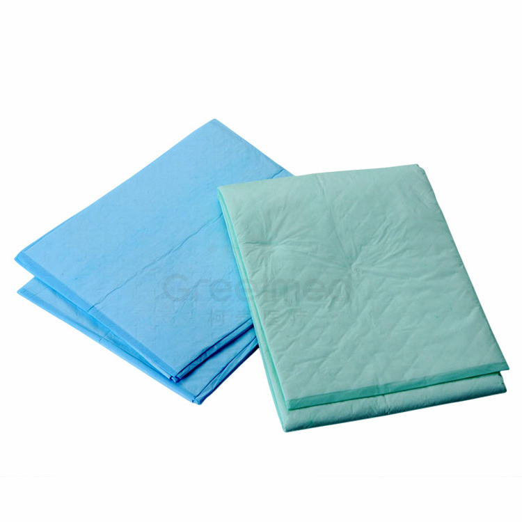 Bed underpad sheet disposable adult blue absorbent suzhou suning medical incontinence heavy absorbency underpads