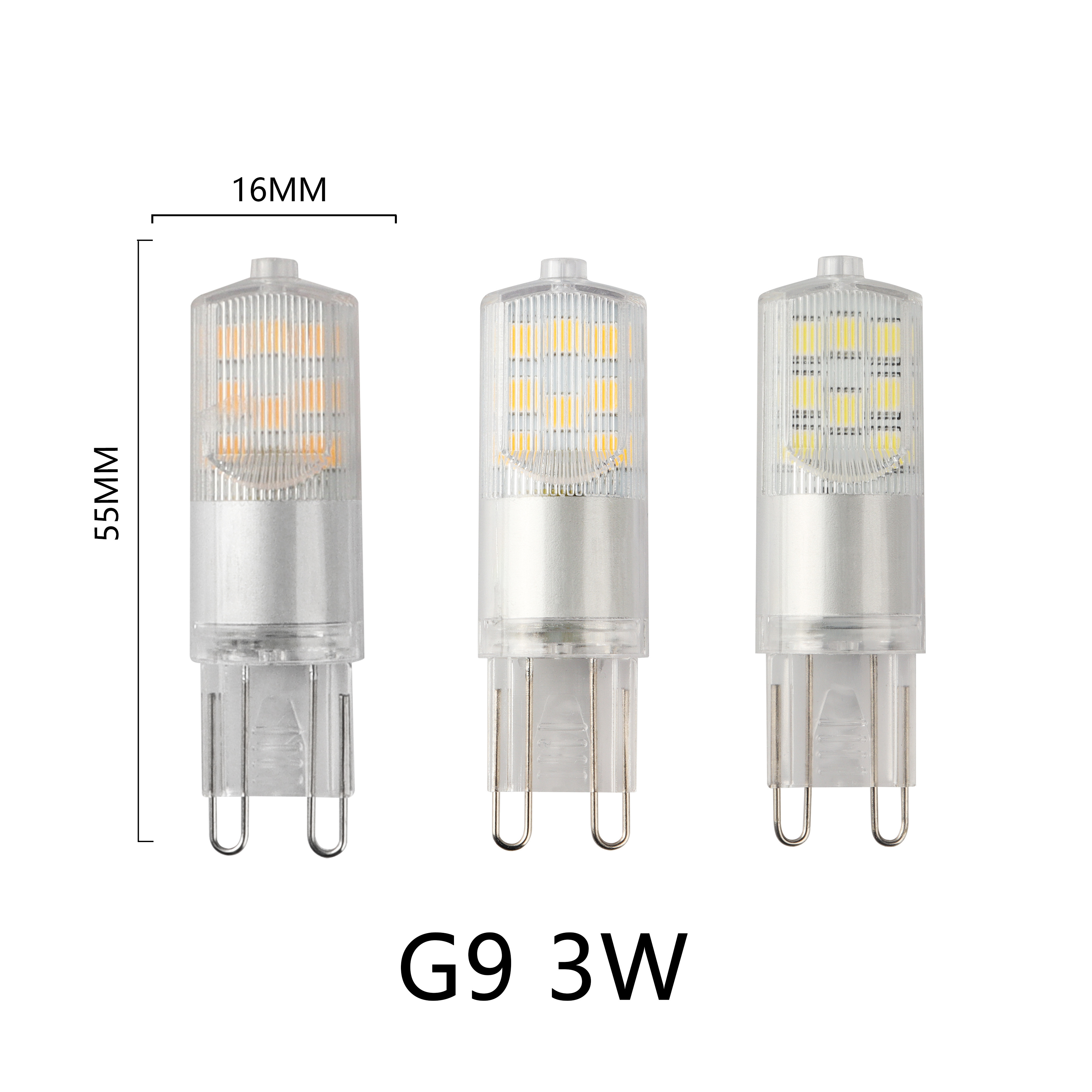 Manufacturer Wholesale ceramic 3w Flicker Free 220-240v Energy Saving  Led Bulb G9 Used for interior decoration