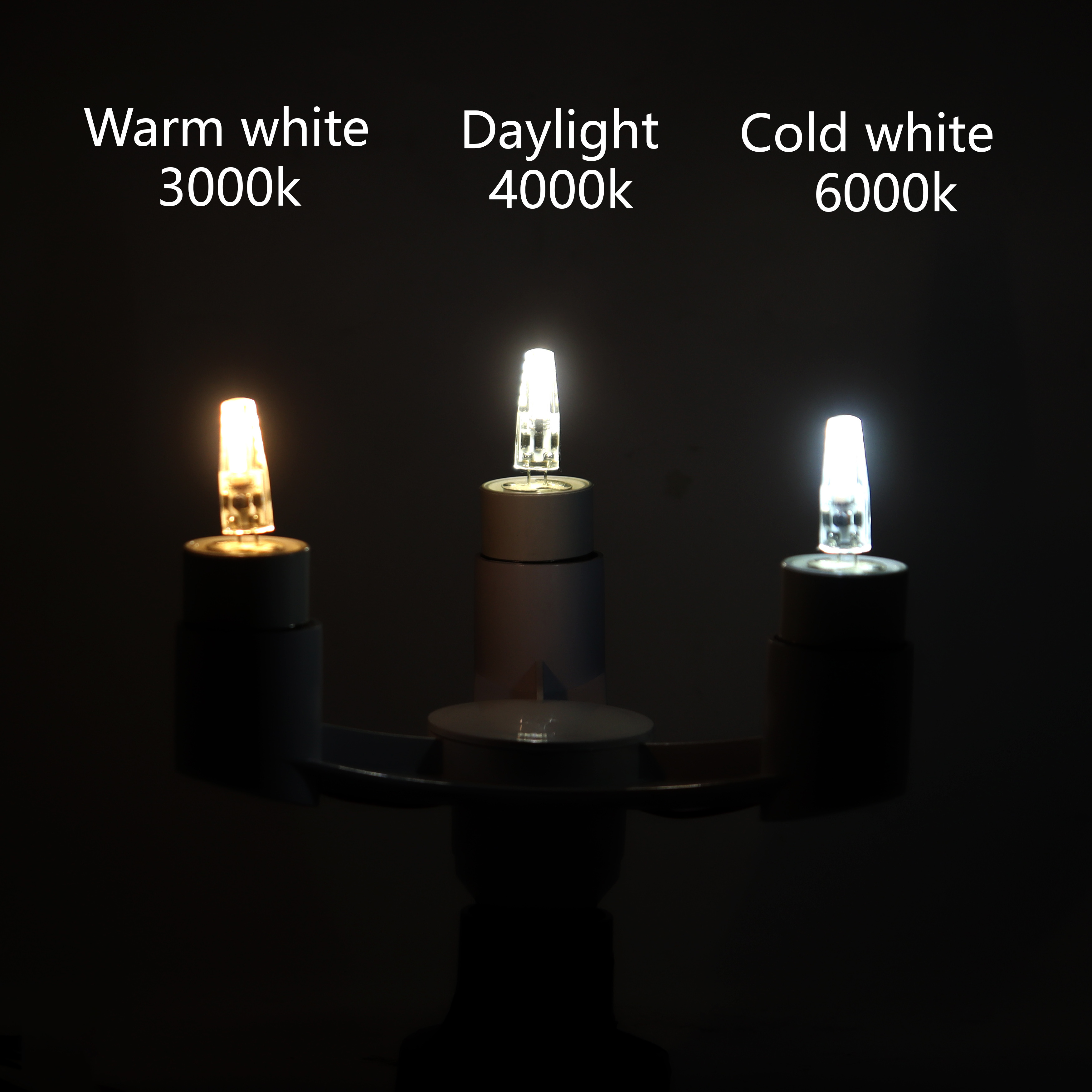 Transparent silica gel,AC 12-24V 2W warm white light no filcker G4 LED mini bulb Adjustable light lights suitable for Night