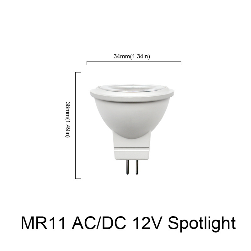 Led mini Spotlight Mr11 GU4 AC/DC 12V 3W bulbs 3000K-6000K Warm White For Ceiling Lights Replace Halogen Lamp 20w Energy Saving