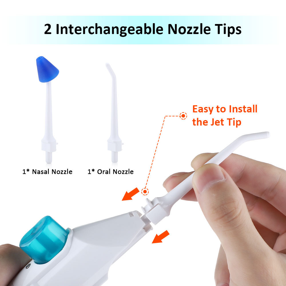 Portable Cordless Mini Handheld  Manual Water Pressure  Waterpick Teeth cleaning Machine Dental Water Flosse Oral Irrigator