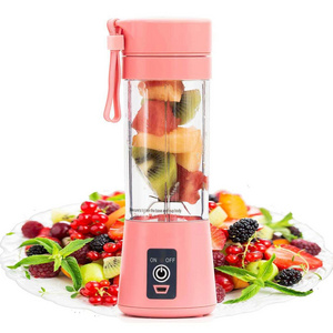 Portable USB Rechargeable  Electric Smart Mini  380ML Personal  Fresh Fruit Blender Juicer Machine