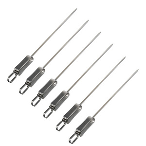 Kabob Skewers for Grilling  Metal Skewers for Kabobs with Slider Flat BBQ Skewers Stainless Steel