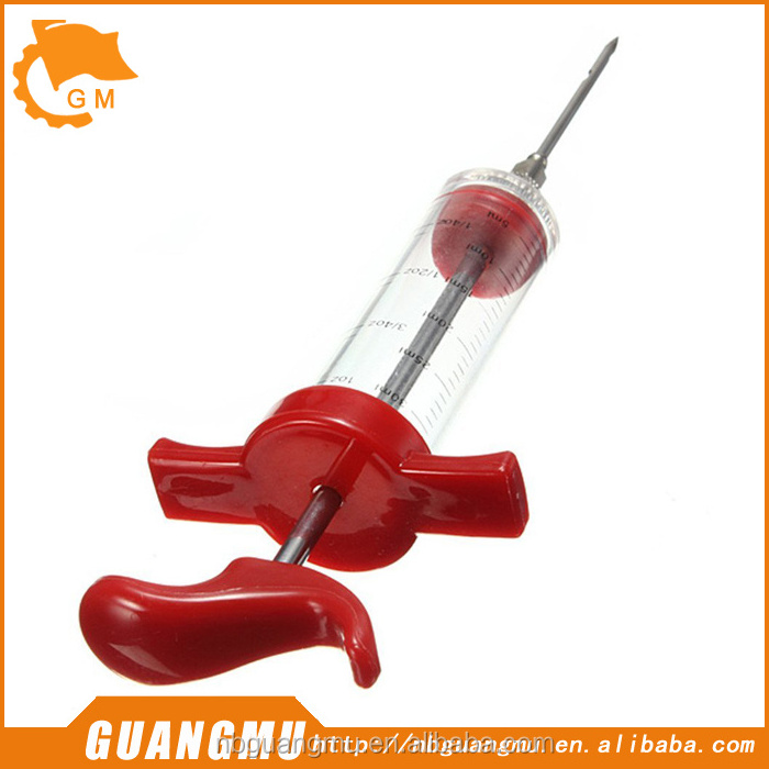 Meat Marinade Flavor Injector Syringe Seasoning Sauce Cooking Meat Poultry Turkey Chicken BBQ Tools