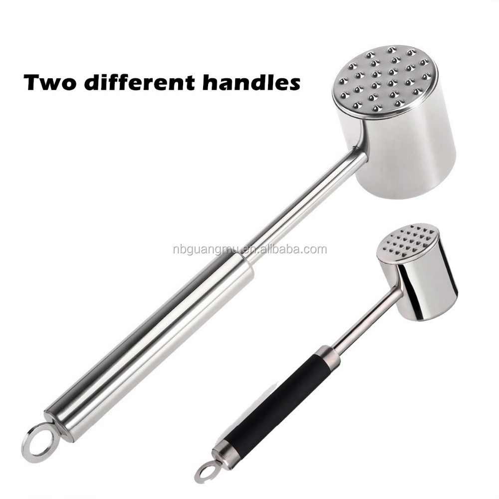 Stainless Steel Meat Hammer / Tenderizer Mallet / Pounder for Kitchen Cooking